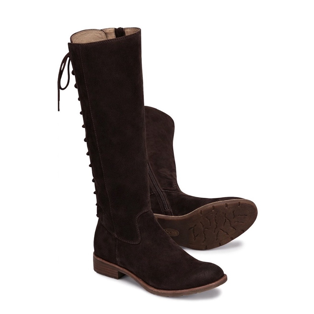 SOFFT Sharnell II Tall Brown Suede Lace-Up Boots 8 - Picture 16 of 16